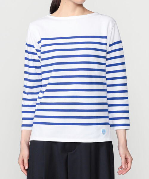 ORCIVAL(オーシバル)の「ORCIVAL | ラッセル ボートネック フレンチセーラーTシャツ WOMEN(Tシャツ/カットソー・レディース・ブルー系その他・0/2/3/1)」の13枚目の写真