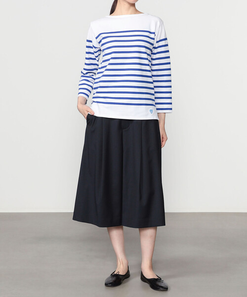 ORCIVAL(オーシバル)の「ORCIVAL | ラッセル ボートネック フレンチセーラーTシャツ WOMEN(Tシャツ/カットソー・レディース・ブルー系その他・0/2/3/1)」の14枚目の写真