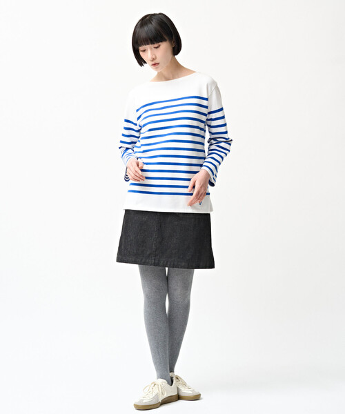 ORCIVAL(オーシバル)の「ORCIVAL | ラッセル ボートネック フレンチセーラーTシャツ WOMEN(Tシャツ/カットソー・レディース・ブルー系その他・0/2/3/1)」の15枚目の写真