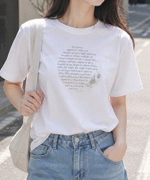 NYLAUS（ナイラス）の「【限定展開】ムーン デザイン Tシャツ プリントTシャツ 半袖 月 ユニセックス（Tシャツ/カットソー）」
