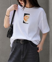 【限定展開】ムーン デザイン Tシャツ プリントTシャツ 半袖 月 ユニセックス