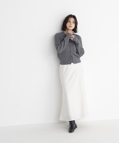 NATURAL BEAUTY BASIC(ナチュラルビューティーベーシック)の「<CanCam.jp掲載>ミニケーブルアンサンブル(アンサンブル・レディース・バーガンディー/ミント/ネイビー/チャコールグレー・FREE)」の19枚目の写真