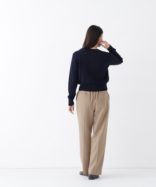 NATURAL BEAUTY BASIC(ナチュラルビューティーベーシック)の「<CanCam.jp掲載>ミニケーブルアンサンブル(アンサンブル・レディース・バーガンディー/ミント/ネイビー/チャコールグレー・FREE)」の10枚目の写真