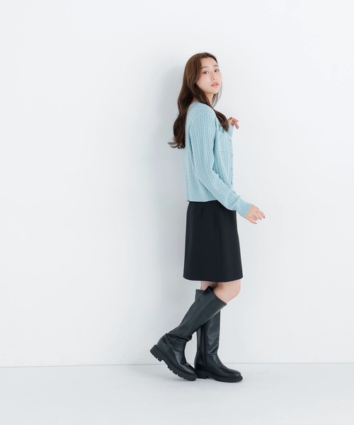 NATURAL BEAUTY BASIC(ナチュラルビューティーベーシック)の「<CanCam.jp掲載>ミニケーブルアンサンブル(アンサンブル・レディース・バーガンディー/ミント/ネイビー/チャコールグレー・FREE)」の11枚目の写真