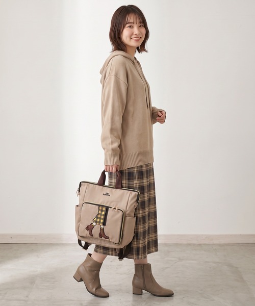 mis zapatos(ミス サパト)の「mis zapatos 巻きスカート2WAYリュック(バックパック/リュック・レディース・ベージュ/カーキ/ブラック・FREE)」の16枚目の写真