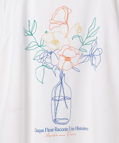 studio CLIP(スタディオクリップ)の「アソートフラワー刺繍Tシャツ(Tシャツ/カットソー・レディース・オフホワイト/ブラウン/オートミール・FREE)」の17枚目の写真