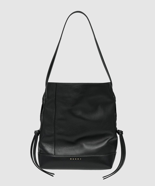 MARNI（マルニ）の「POD / ラムレザーショルダーバッグ（ショルダーバッグ・レディース・ブラック/キャメル・ONE SIZE）」の2枚目の写真