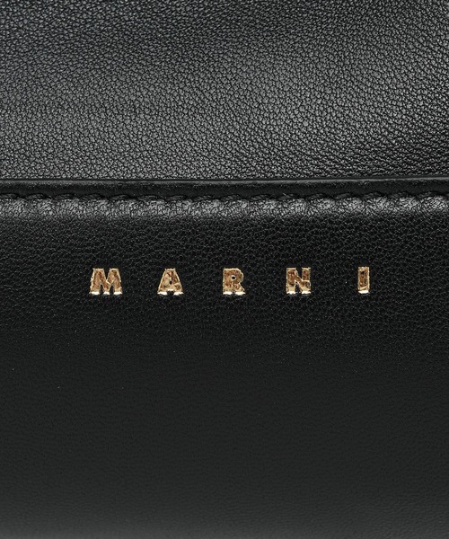 MARNI（マルニ）の「POD / ラムレザーショルダーバッグ（ショルダーバッグ・レディース・ブラック/キャメル・ONE SIZE）」の4枚目の写真