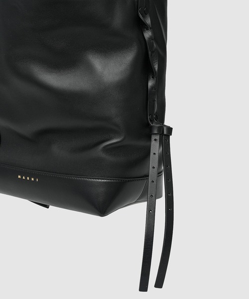 MARNI（マルニ）の「POD / ラムレザーショルダーバッグ（ショルダーバッグ・レディース・ブラック/キャメル・ONE SIZE）」の5枚目の写真