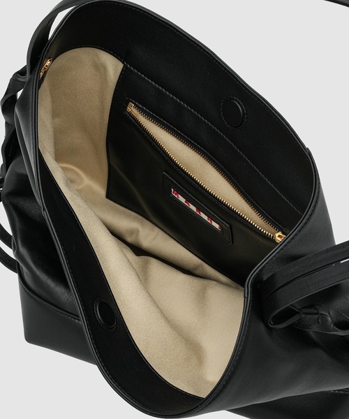 MARNI（マルニ）の「POD / ラムレザーショルダーバッグ（ショルダーバッグ・レディース・ブラック/キャメル・ONE SIZE）」の8枚目の写真