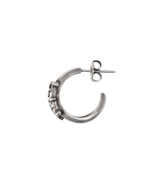 HUF(ハフ)の「VARSITY DOUBLE HOOP PIERCE(ピアス(片耳用)・メンズ・シルバー・O/S)」の4枚目の写真