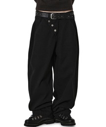 『Openyard/オープンヤード』OBLIQUE WIDE VOLUME PANTS/オブリークワイドボリュームパンツ