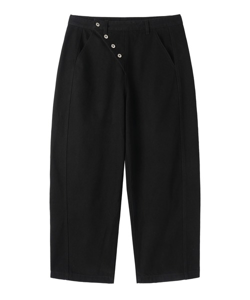Openyard（オープンヤード）の「『Openyard/オープンヤード』OBLIQUE WIDE VOLUME PANTS/オブリークワイドボリュームパンツ（デニムパンツ・メンズ・インディゴブルー/ブラック・M/L/S）」の17枚目の写真