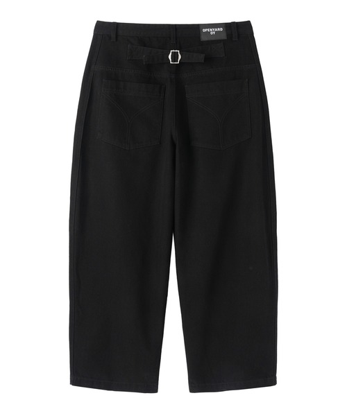Openyard（オープンヤード）の「『Openyard/オープンヤード』OBLIQUE WIDE VOLUME PANTS/オブリークワイドボリュームパンツ（デニムパンツ・メンズ・インディゴブルー/ブラック・M/L/S）」の18枚目の写真