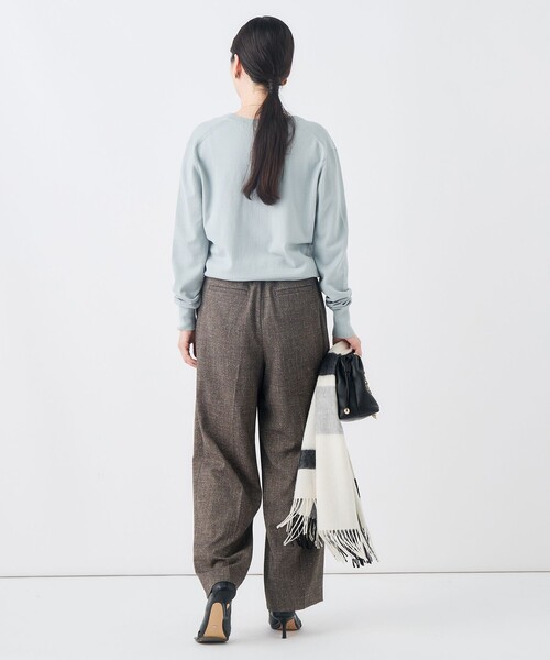 NOLLEY’S(ノーリーズ)の「《ストレッチ》ウォッシャブルネップツイードワイドパンツ(その他パンツ・レディース・ベージュ系その他/ブラック系その他・36/38)」の19枚目の写真