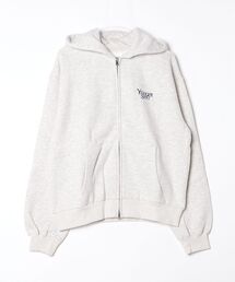 Melted universal logo zip hoodie