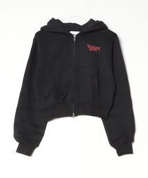 Melted universal logo zip hoodie
