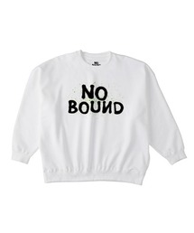 NOBOUND(ノーバウンド) トレーナー メンズ スウェット ビッグシルエット ロゴ スプラッシュペイント プリント スウェットシャツ スエット プルオーバー トップス レディース ユニセックス