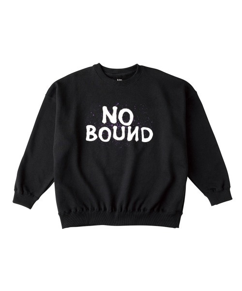 NOBOUND(ノーバウンド)の「NOBOUND(ノーバウンド) トレーナー メンズ スウェット ビッグシルエット ロゴ スプラッシュペイント プリント スウェットシャツ スエット プルオーバー トップス レディース ユニセックス(スウェット・メンズ・ホワイト/ブラック/サンドベージュ/ダークブルー・M/L/XL)」の1枚目の写真
