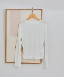 mysty woman | BASICシアークルーカット長袖 1091053(Tシャツ/カットソー)