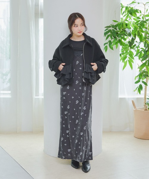 mysty woman(ミスティウーマン)の「BASICシアークルーカット長袖 1091053(Tシャツ/カットソー・レディース・ライトイエロー/ブラック/ブラウン/オフホワイト・FREE)」の5枚目の写真