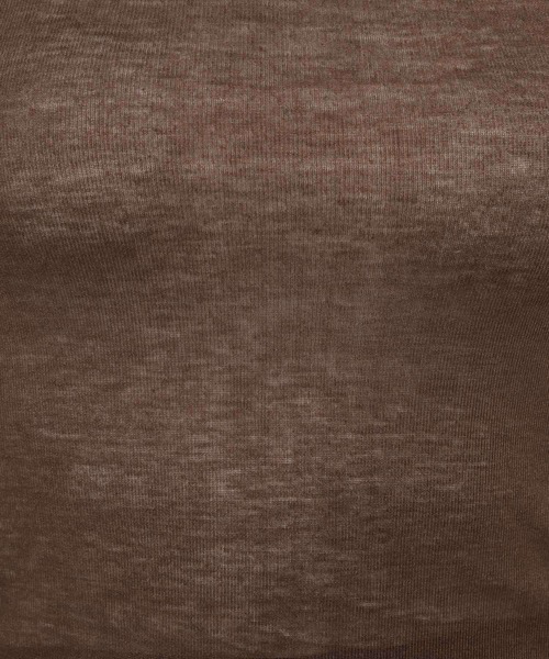 mysty woman(ミスティウーマン)の「BASICシアークルーカット長袖 1091053(Tシャツ/カットソー・レディース・ライトイエロー/ブラック/ブラウン/オフホワイト・FREE)」の15枚目の写真