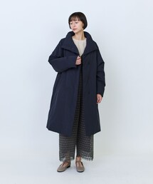 リサイクルダウンハイネックロングコート
