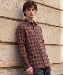 【新作】WOOL NYLON OMBRE CHECK SHIRT