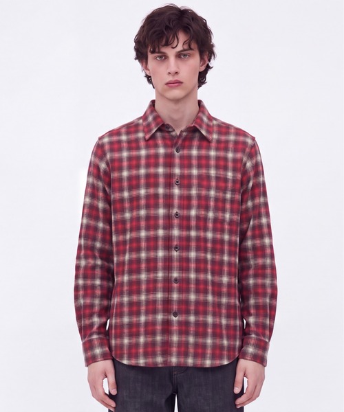 UNITED TOKYO（ユナイテッドトウキョウ）の「【新作】WOOL NYLON OMBRE CHECK SHIRT（シャツ/ブラウス・メンズ・グリーン/レッド/ブラウン・2/1）」の18枚目の写真