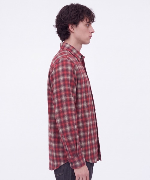 UNITED TOKYO（ユナイテッドトウキョウ）の「【新作】WOOL NYLON OMBRE CHECK SHIRT（シャツ/ブラウス・メンズ・グリーン/レッド/ブラウン・2/1）」の19枚目の写真