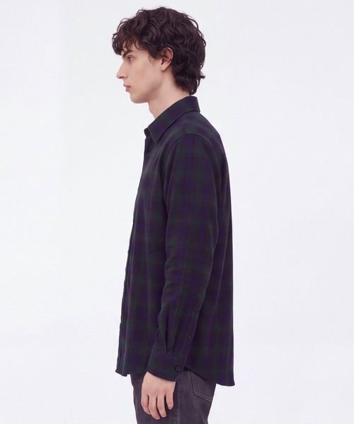 UNITED TOKYO（ユナイテッドトウキョウ）の「【新作】WOOL NYLON OMBRE CHECK SHIRT（シャツ/ブラウス・メンズ・グリーン/レッド/ブラウン・2/1）」の14枚目の写真