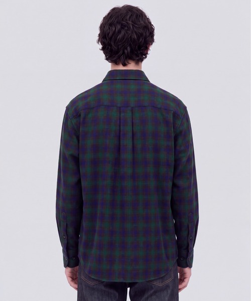 UNITED TOKYO（ユナイテッドトウキョウ）の「【新作】WOOL NYLON OMBRE CHECK SHIRT（シャツ/ブラウス・メンズ・グリーン/レッド/ブラウン・2/1）」の15枚目の写真