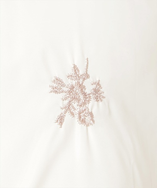 WILLSELECTION(ウィルセレクション)の「小花刺繍ショートダウン(ダウンジャケット/コート・レディース・ブラック/オフホワイト/ピンク/アイボリー・FREE)」の9枚目の写真