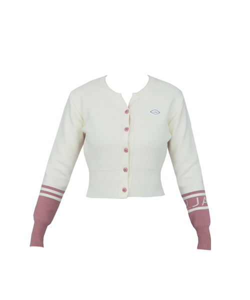 J.JANE(ジェイジェーン)の「ライン配色ニットカーディガン(ピンク)(ニット/セーター・レディース・その他・SMALL/MEDIUM)」の1枚目の写真