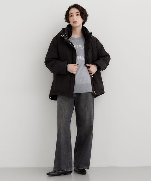 THE SHOP TK (ザ ショップ ティーケー )の「フード取り外し可能ふわもこ中綿ジャケット(ブルゾン・レディース・ブラック/ダークブラウン/ナチュラル・12/13)」の11枚目の写真