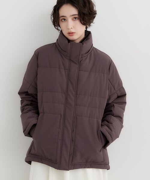 THE SHOP TK (ザ ショップ ティーケー )の「フード取り外し可能ふわもこ中綿ジャケット(ブルゾン・レディース・ブラック/ダークブラウン/ナチュラル・12/13)」の7枚目の写真