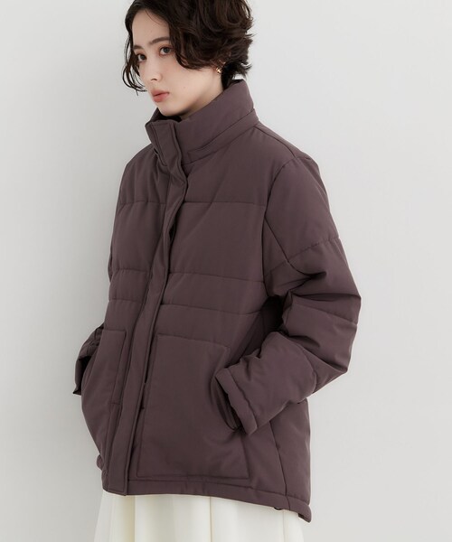 THE SHOP TK (ザ ショップ ティーケー )の「フード取り外し可能ふわもこ中綿ジャケット(ブルゾン・レディース・ブラック/ダークブラウン/ナチュラル・12/13)」の6枚目の写真