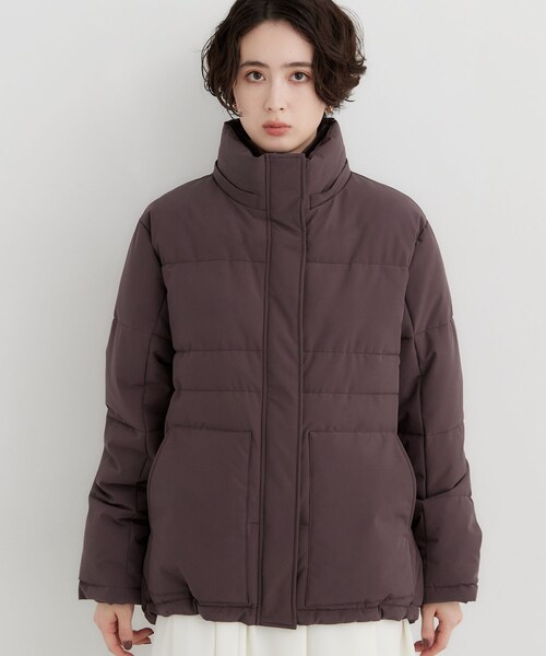 THE SHOP TK (ザ ショップ ティーケー )の「フード取り外し可能ふわもこ中綿ジャケット(ブルゾン・レディース・ブラック/ダークブラウン/ナチュラル・12/13)」の5枚目の写真