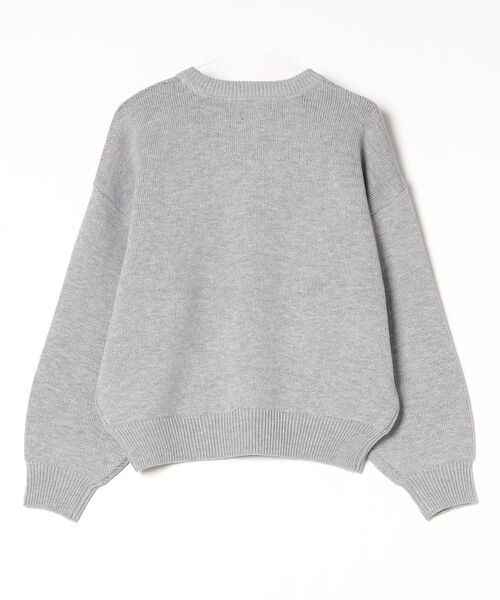 Gleam(グリーム)の「GLEAM ジャカードワイドニット(ニット/セーター・レディース・ブラック/ダークブルー/ブラウン/グレー・FREE)」の5枚目の写真