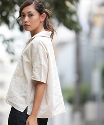 Denime | コットンリネンBIGシャツ(シャツ/ブラウス)