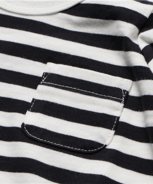 BRANSHES（ブランシェス）の「ボーダー7分袖ワンピース（ワンピース・キッズ・レッド/ブラック・90cm/100cm/130cm/120cm/110cm/140cm）」の6枚目の写真