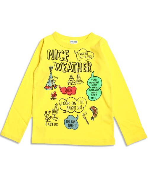 BREEZE（ブリーズ）の「4色4柄ストーリーTシャツ（Tシャツ/カットソー・キッズ・パープル/イエロー/グレー/アイボリー・100/120/140/110/130/80/90/95）」の4枚目の写真