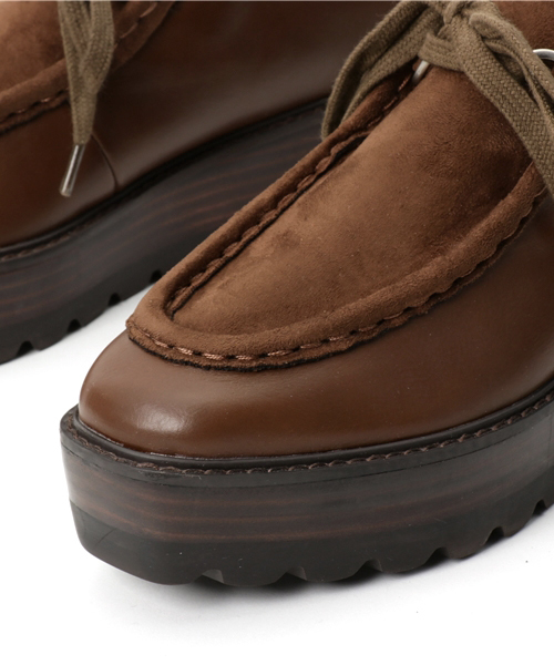 MOUSSY（マウジー）の「PLATFORM DESERT SHOES（その他シューズ・レディース・ブラウン/ブラック・LARGE/SMALL/MEDIUM）」の9枚目の写真