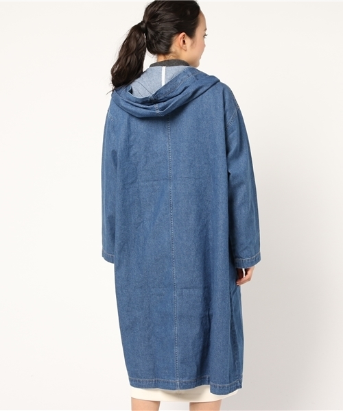 MERLOT(メルロー)の「ダンガリーデニムライトフーディコート541-1527TK(その他アウター・レディース・ネイビー/ライトブルー/ブルー・FREE)」の12枚目の写真