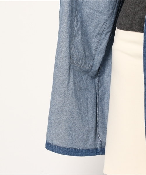 MERLOT(メルロー)の「ダンガリーデニムライトフーディコート541-1527TK(その他アウター・レディース・ネイビー/ライトブルー/ブルー・FREE)」の17枚目の写真