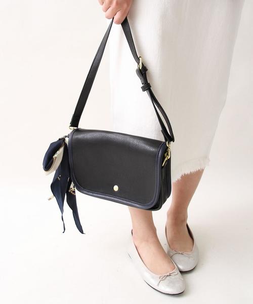 coen（コーエン）の「レザーライク2WAYショルダーバッグ（ショルダーバッグ・レディース・オフホワイト/ブラック/ブラウン/ベージュ・FREE）」の3枚目の写真