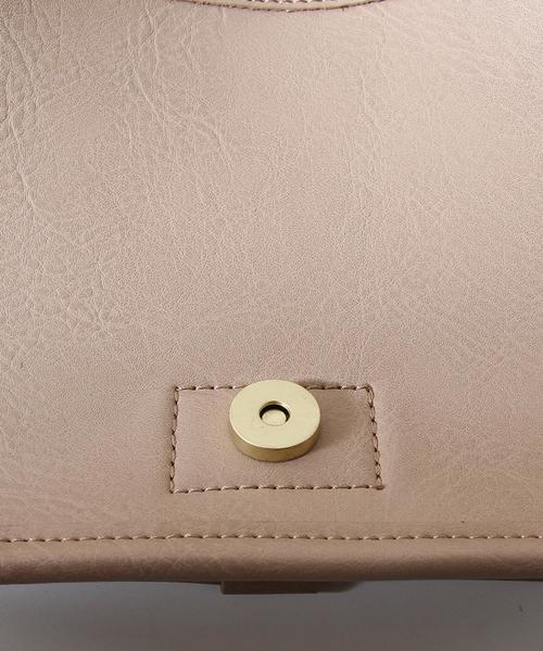coen（コーエン）の「レザーライク2WAYショルダーバッグ（ショルダーバッグ・レディース・オフホワイト/ブラック/ブラウン/ベージュ・FREE）」の12枚目の写真