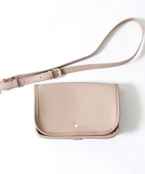 coen（コーエン）の「レザーライク2WAYショルダーバッグ（ショルダーバッグ・レディース・オフホワイト/ブラック/ブラウン/ベージュ・FREE）」の14枚目の写真