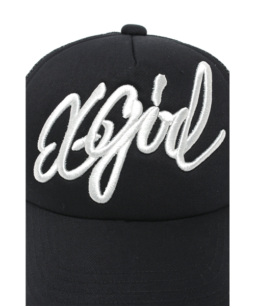 X-girl（エックスガール）の「EMBROIDERY MESH CAP（キャップ・レディース・ホワイト/ブラック・ONE SIZE）」の5枚目の写真