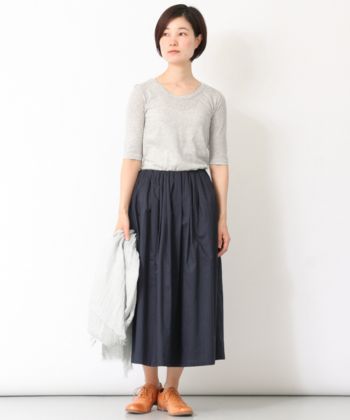 かぐれ（カグレ）の「かぐれ ガーゼ天竺Tシャツ（Tシャツ/カットソー・レディース・ホワイト/ブラック/グレー・FREE）」の10枚目の写真